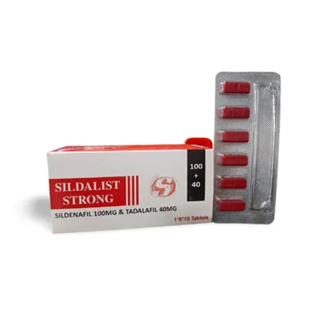 Sildalist Strong (Sildenafil & Tadalafil) 100/40 mg 90 tabs
